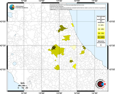 Mappa territorio comunale con almeno 3 questionari