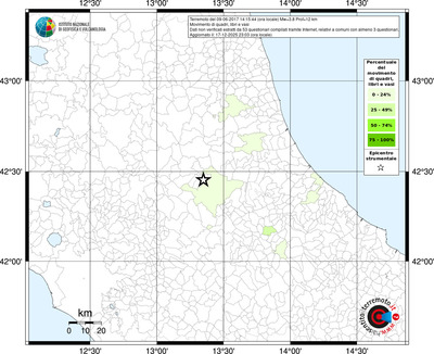 Mappa territorio comunale con almeno 3 questionari