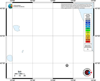 Mappa MCS - territori località