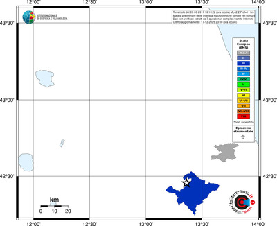Mappa EMS - territori comuni