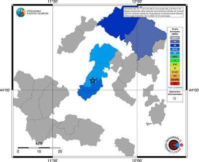 Mappa EMS - territori comuni