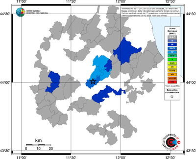Mappa EMS - territori comuni