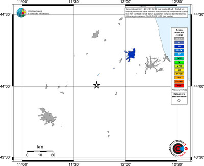 Mappa MCS - territori località