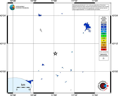 Mappa EMS - territori località