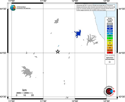 Mappa EMS - territori località