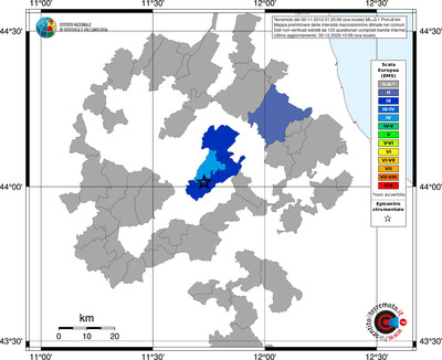 Mappa EMS - territori comuni