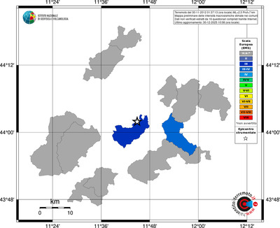 Mappa EMS - territori comuni