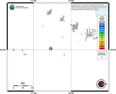 Mappa EMS - territori località