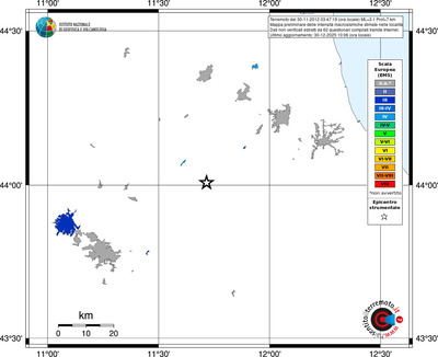 Mappa EMS - territori località