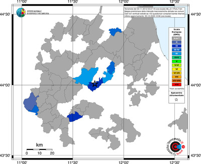 Mappa EMS - territori comuni