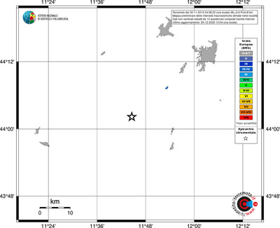 Mappa EMS - territori località