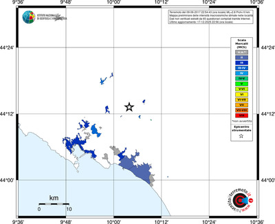 Mappa MCS - territori località