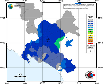 Mappa MCS - territori comuni