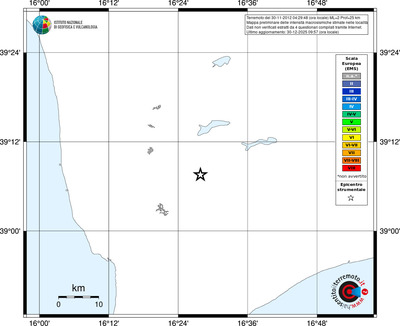 Mappa EMS - territori località