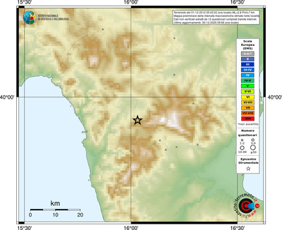 Mappa EMS - località