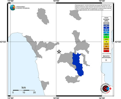 Mappa EMS - territori comuni