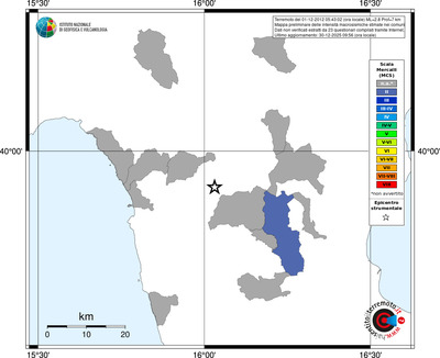 Mappa MCS - territori comuni