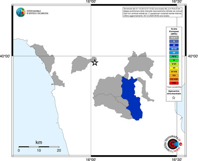 Mappa EMS - territori comuni