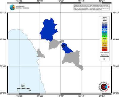 Mappa EMS - territori comuni