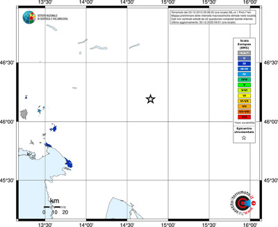 Mappa EMS - territori località