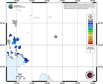 Mappa EMS - territori comuni