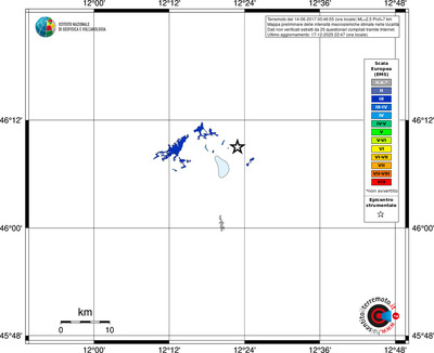 Mappa EMS - territori località
