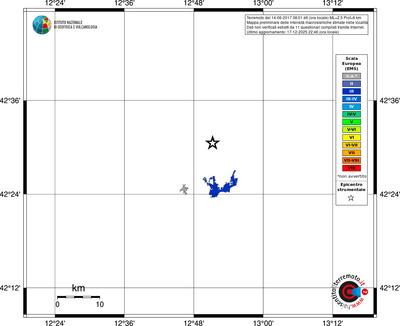 Mappa EMS - territori località