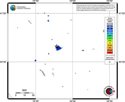 Mappa EMS - territori località