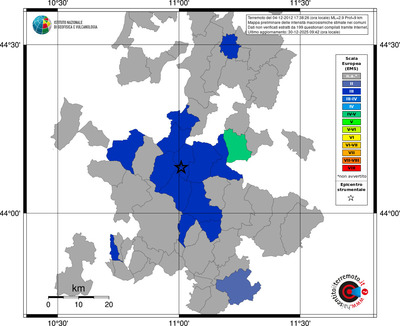 Mappa EMS - territori comuni