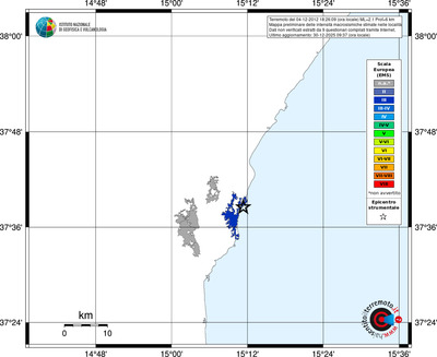 Mappa EMS - territori località