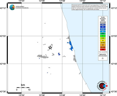 Mappa EMS - territori località