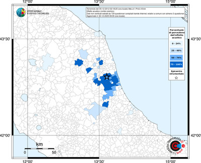 Mappa territorio comunale con almeno 3 questionari