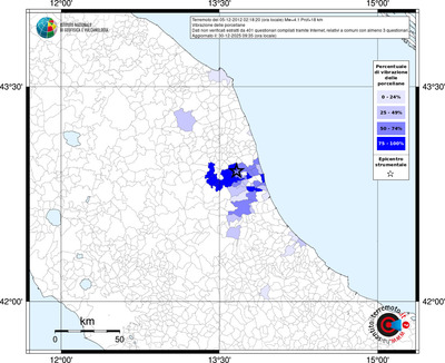 Mappa territorio comunale con almeno 3 questionari