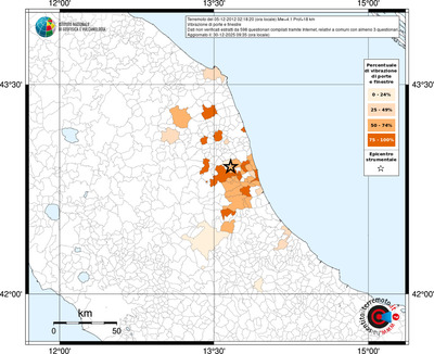 Mappa territorio comunale con almeno 3 questionari