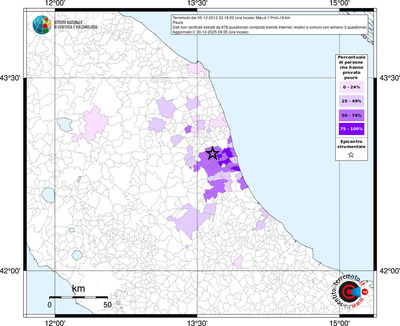 Mappa territorio comunale con almeno 3 questionari
