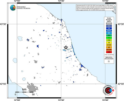 Mappa EMS - territori località