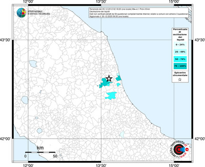 Mappa territorio comunale con almeno 3 questionari