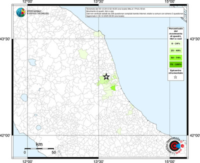 Mappa territorio comunale con almeno 3 questionari
