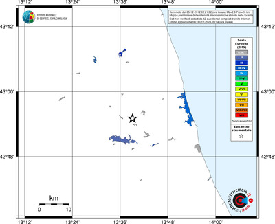 Mappa EMS - territori località