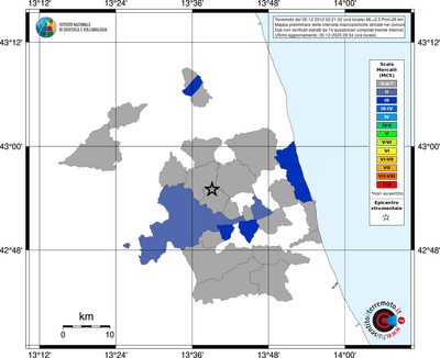 Mappa MCS - territori comuni