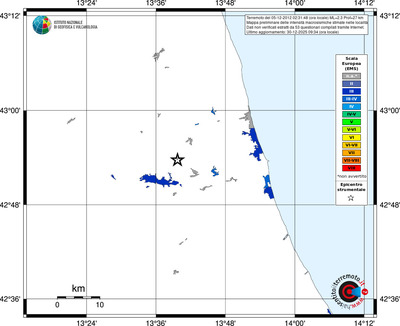 Mappa EMS - territori località