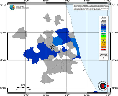 Mappa EMS - territori comuni