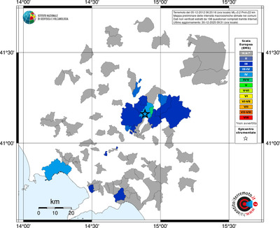 Mappa EMS - territori comuni