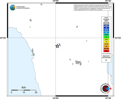 Mappa EMS - territori località