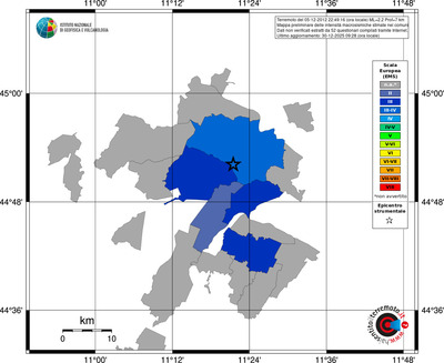 Mappa EMS - territori comuni
