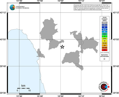 Mappa EMS - territori comuni