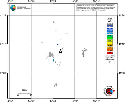 Mappa EMS - territori località