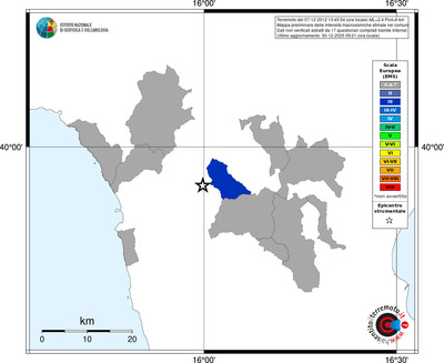 Mappa EMS - territori comuni