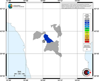 Mappa EMS - territori comuni