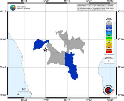Mappa EMS - territori comuni
